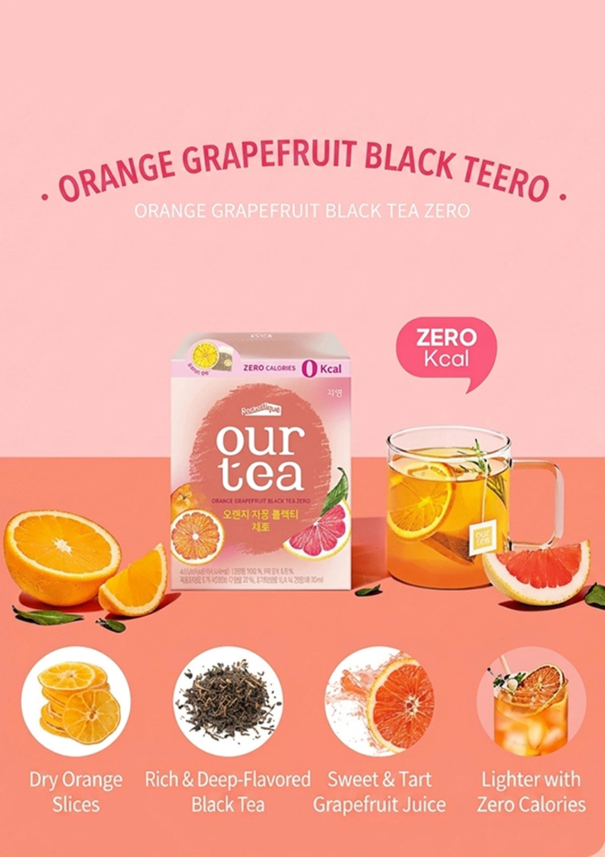 Orange grapefruit black tea zero