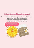 Dried Orange slice adds a fragrance and refreshing flavor to tea